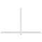 Ekena Millwork Eugene Architectural Grade PVC Gable Bracket, 108"W x 67 1/2"H x 4"D x 4"F, 15/12 Pitch GBP108X68X0404EUG00 - alternate 5